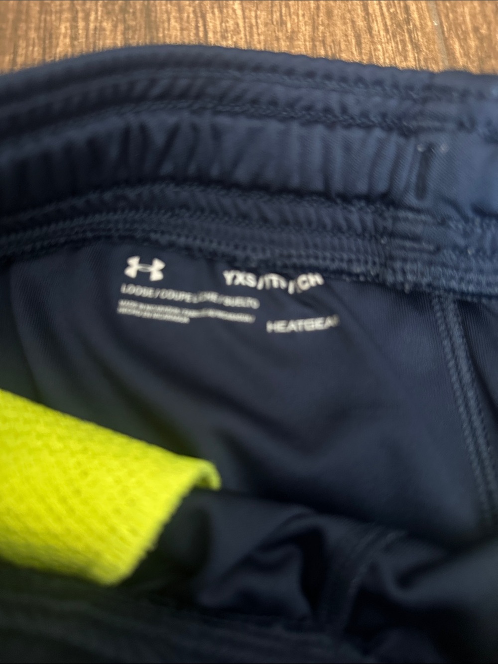 Under Armour Blue & Navy Boys' Performance Shorts with Logo - Picture 2 of 11